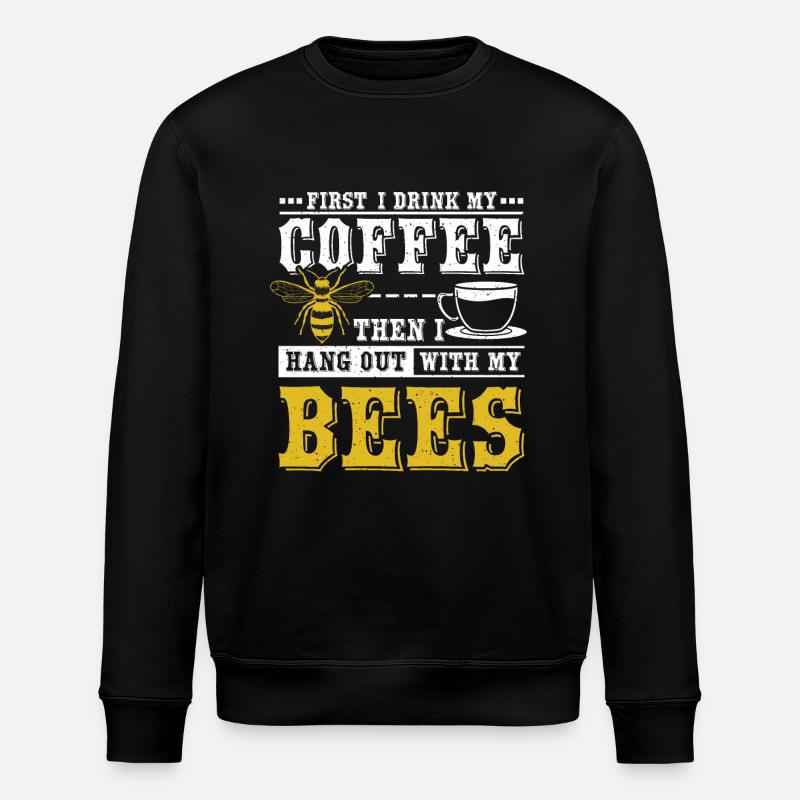 Imker kaffee - Stanley/Stella Unisex Bio-Sweatshirt ROLLER - Schwarz