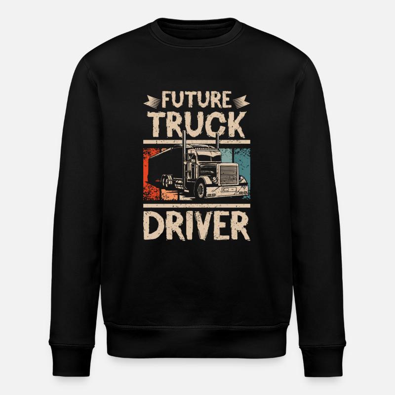 Future truck driver - Stanley/Stella Unisex Bio-Sweatshirt ROLLER - Schwarz