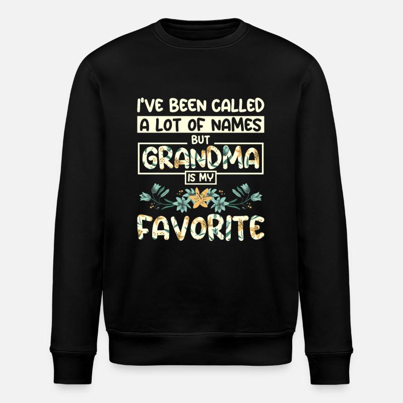Grand-mère est mon nom préféré - Sweat bio ROLLER Stanley/Stella Unisexe - noir