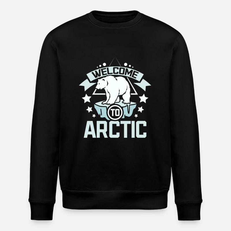 Welcome to arctic - Stanley/Stella ROLLER Unisex Organic Sweatshirt - black