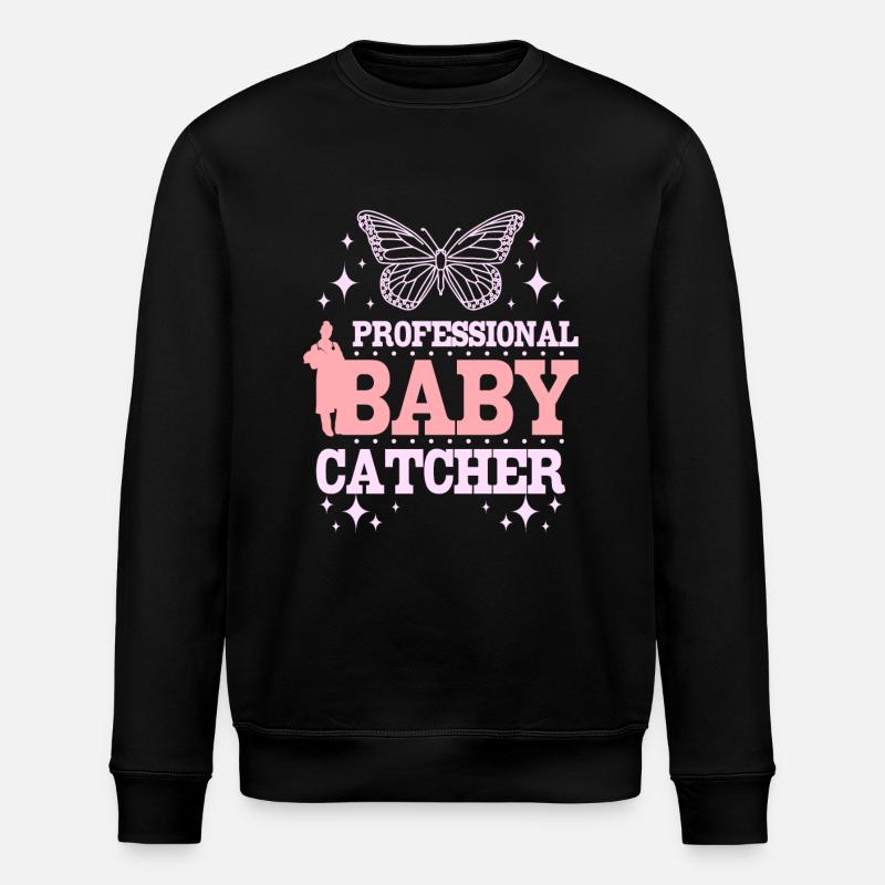 Attrape-bébé professionnel - Sweat bio ROLLER Stanley/Stella Unisexe - noir