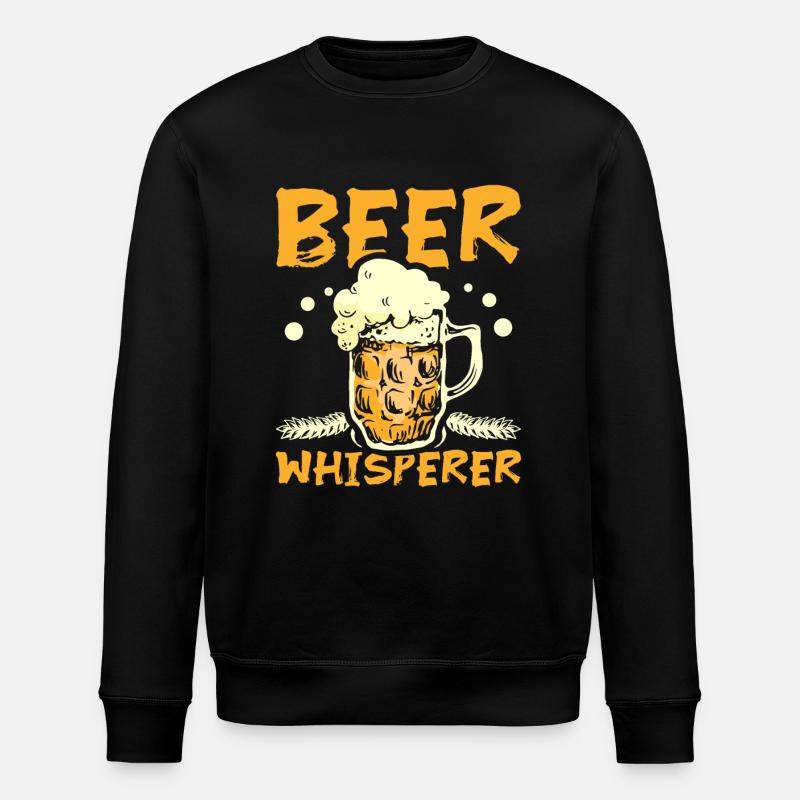 Chuchoteur de bière - Sweat bio ROLLER Stanley/Stella Unisexe - noir