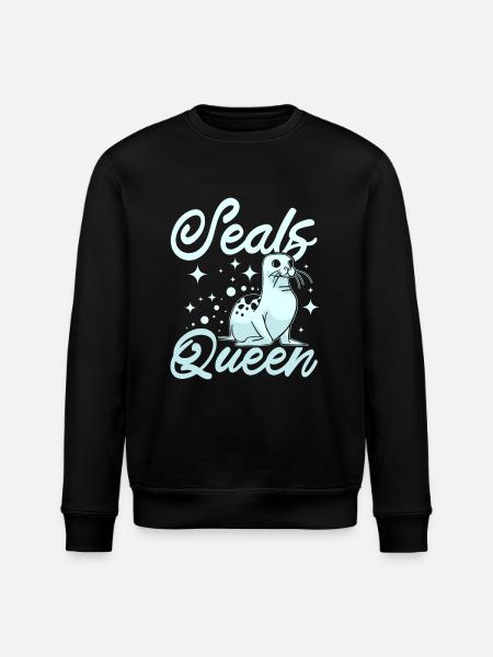 Femmes Fille Seals reine - Sweat bio ROLLER Stanley/Stella Unisexe - noir