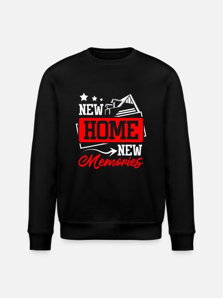 New home new memories - Stanley/Stella ROLLER Unisex Organic Sweatshirt - black