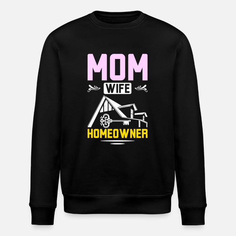 Maman femme propriétaire - Sweat bio ROLLER Stanley/Stella Unisexe - noir