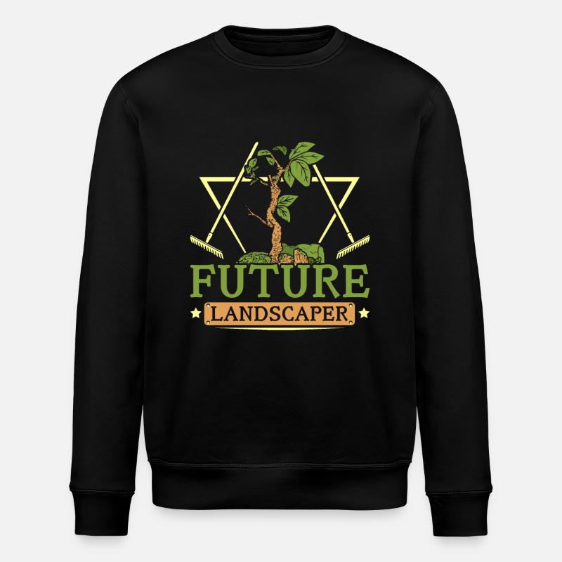 Future landscaper - Stanley/Stella ROLLER Unisex Organic Sweatshirt - black