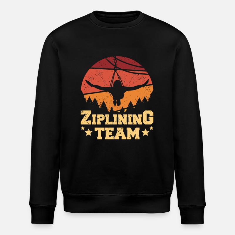 Ziplining team - Stanley/Stella Unisex Bio-Sweatshirt ROLLER - Schwarz