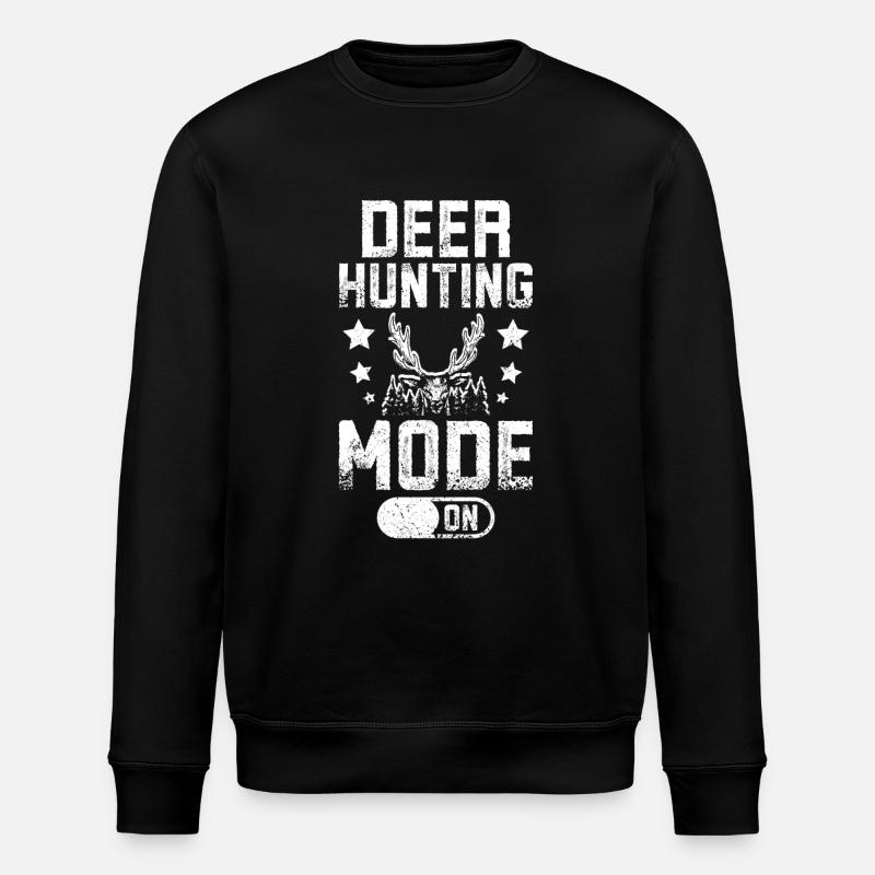 Deer hunting mode on - Stanley/Stella Unisex Bio-Sweatshirt ROLLER - Schwarz