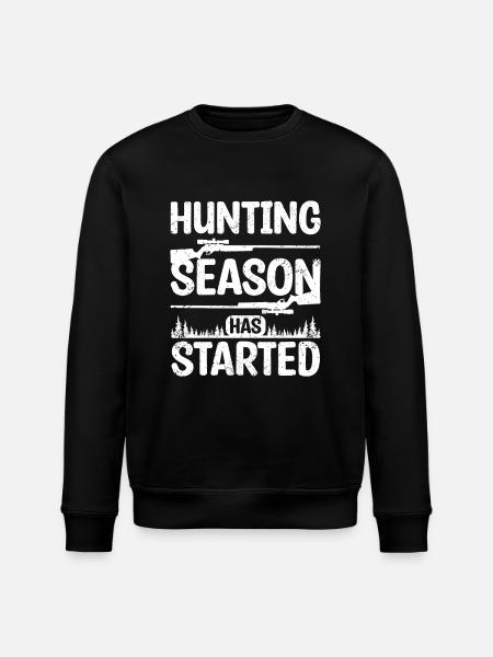 Hunting season has started - Stanley/Stella ROLLER Unisex Organic Sweatshirt - black