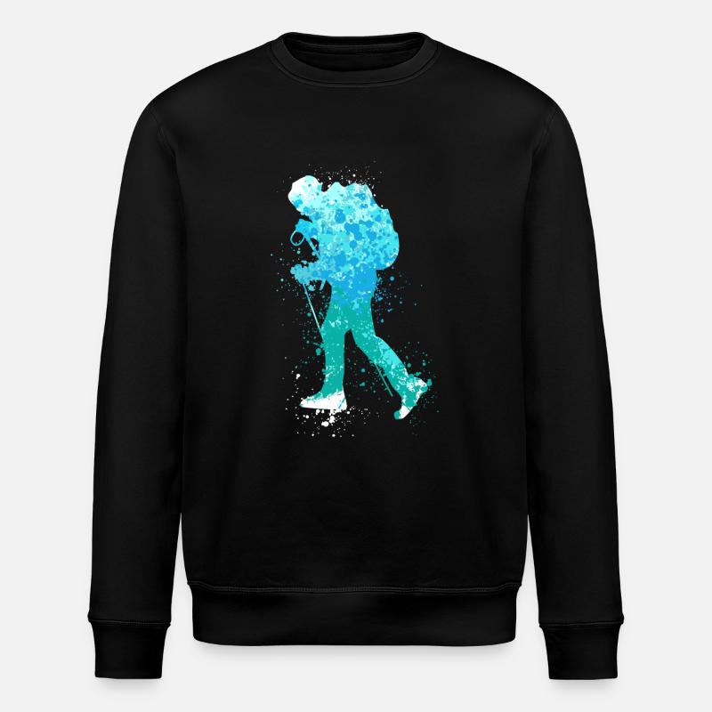 Splash Winter Hiking - Stanley/Stella ROLLER Unisex Organic Sweatshirt - black