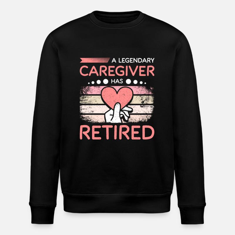A legendary caregiver has retired - Stanley/Stella Unisex Bio-Sweatshirt ROLLER - Schwarz