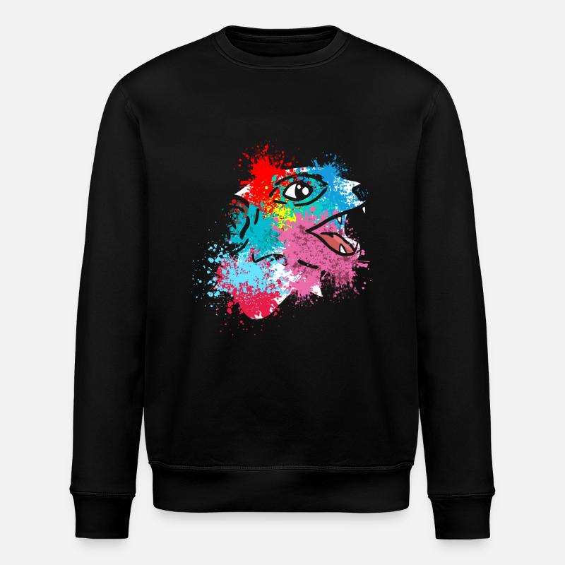 Suricates Splash Art Surikate - Sweat bio ROLLER Stanley/Stella Unisexe - noir