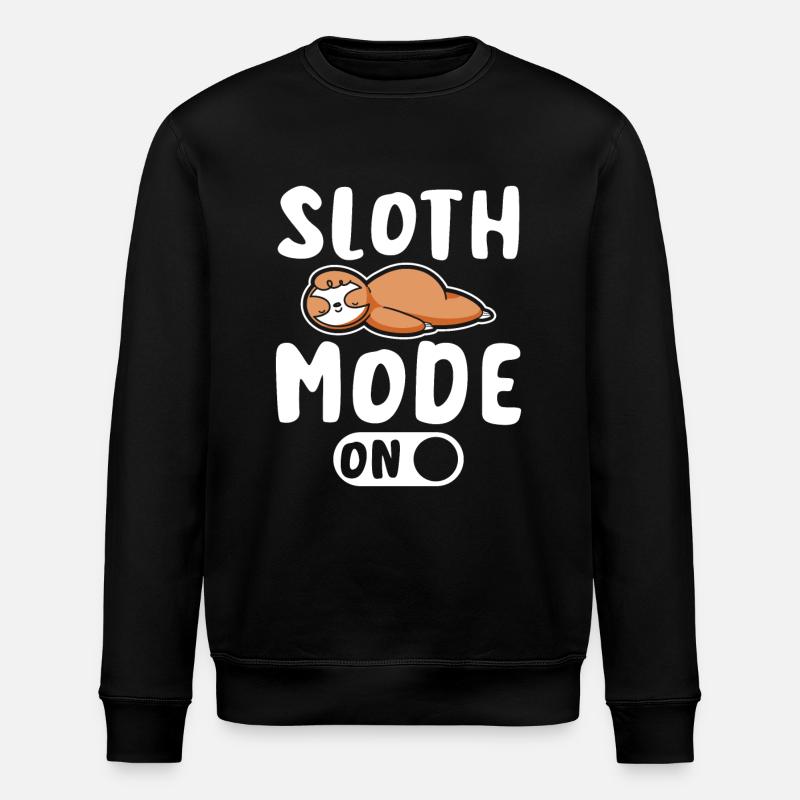 Mode paresseux activé - Sweat bio ROLLER Stanley/Stella Unisexe - noir