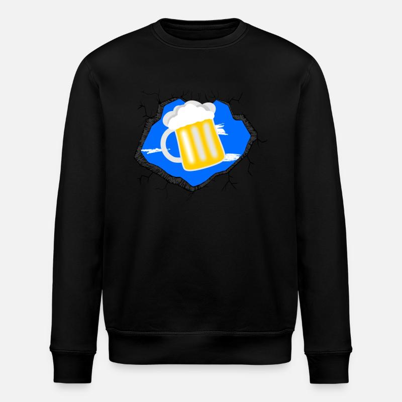 La bière en moi - Sweat bio ROLLER Stanley/Stella Unisexe - noir