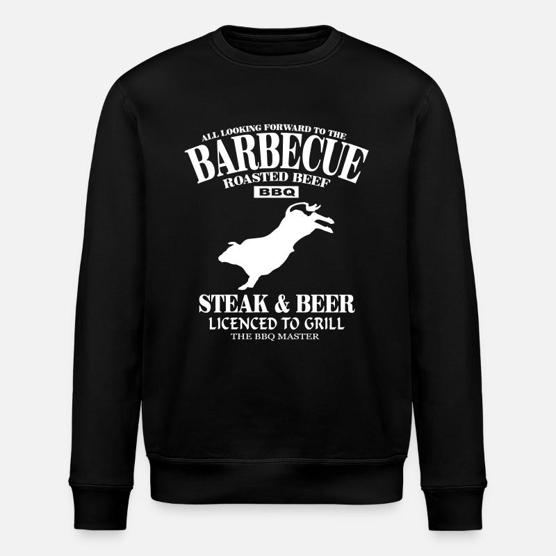 Barbecue - BBQ - Sweat bio ROLLER Stanley/Stella Unisexe - noir
