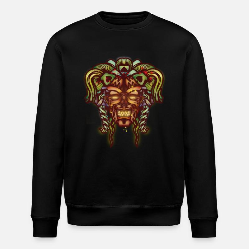 Demonic Joker - Stanley/Stella ROLLER Unisex Organic Sweatshirt - black