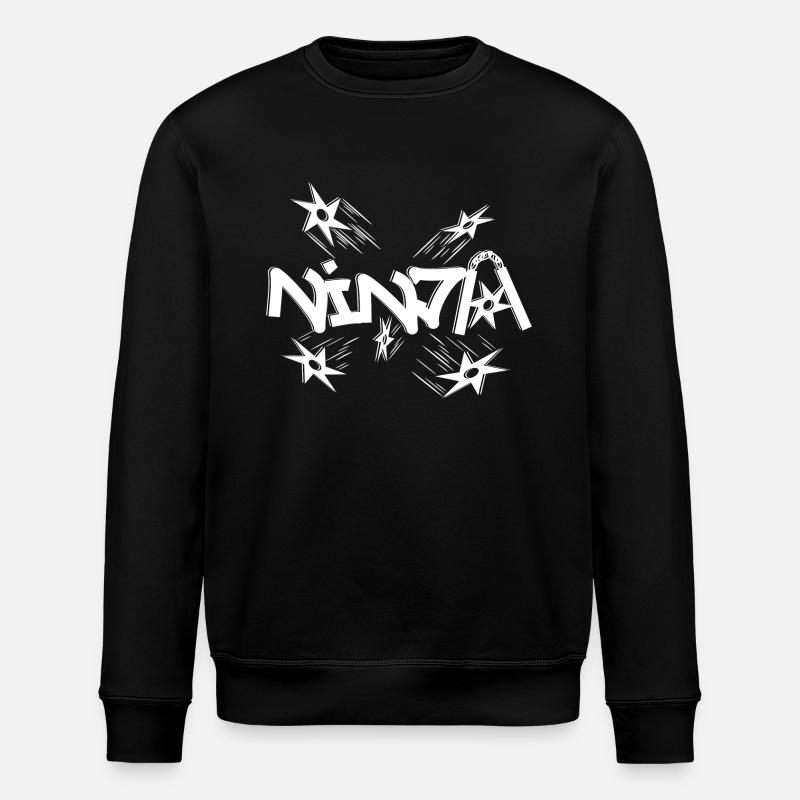 Ninja - Sweat bio ROLLER Stanley/Stella Unisexe - noir
