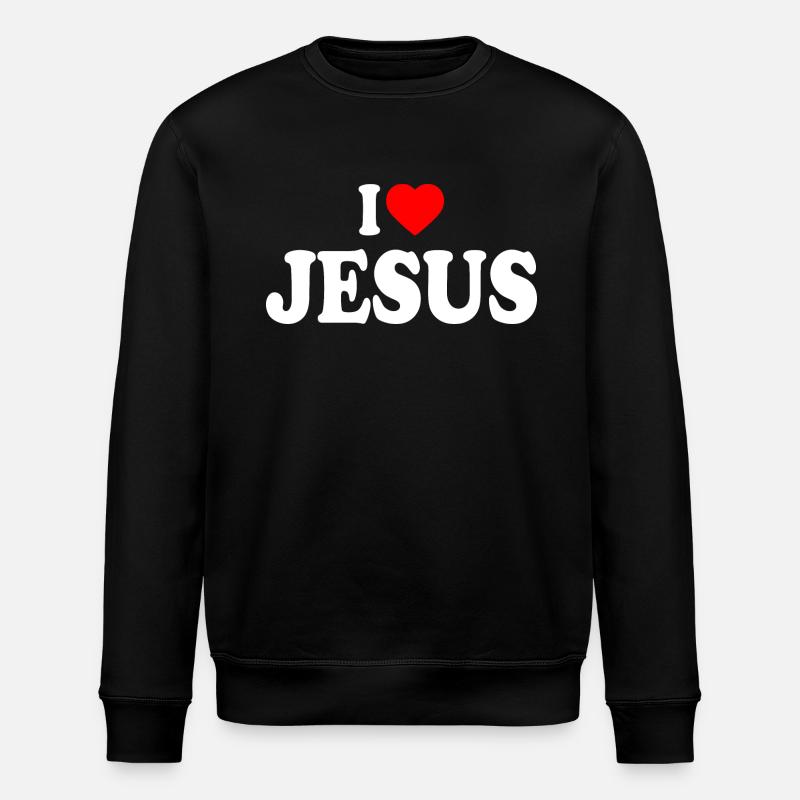I love jesus - Sweat bio ROLLER Stanley/Stella Unisexe - noir