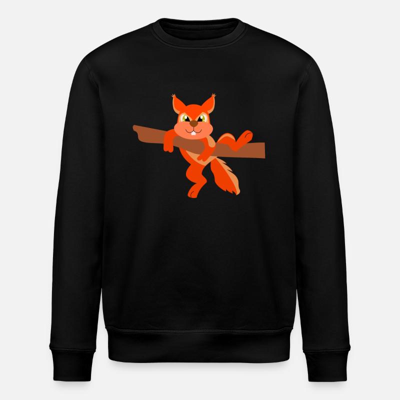 Eichhörnchen - Stanley/Stella Unisex Bio-Sweatshirt ROLLER - Schwarz