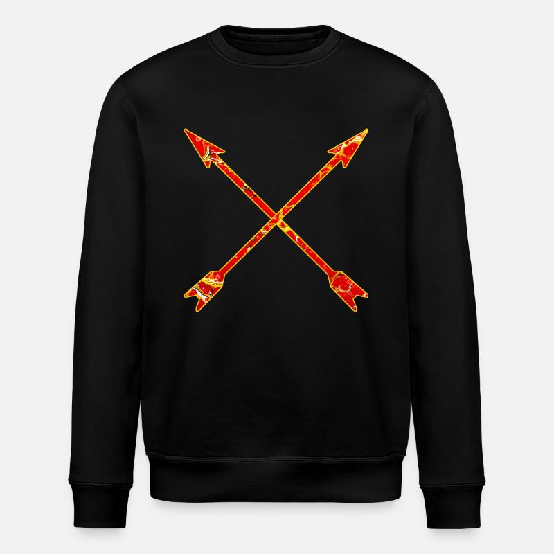 crossed arrows e 232 - Stanley/Stella ROLLER Unisex Organic Sweatshirt - black