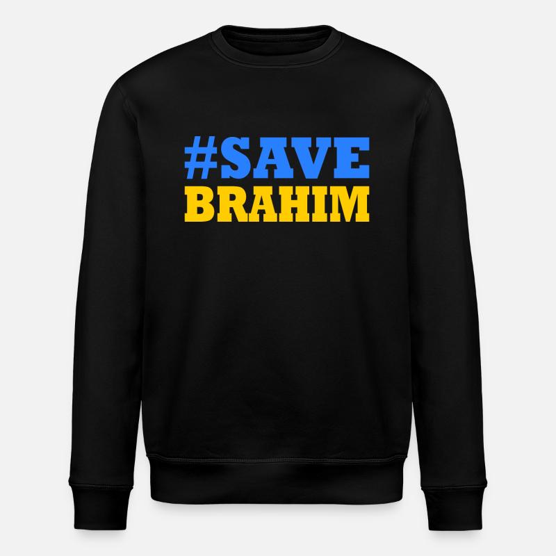Save brahim - Stanley/Stella ROLLER Unisex Organic Sweatshirt - black