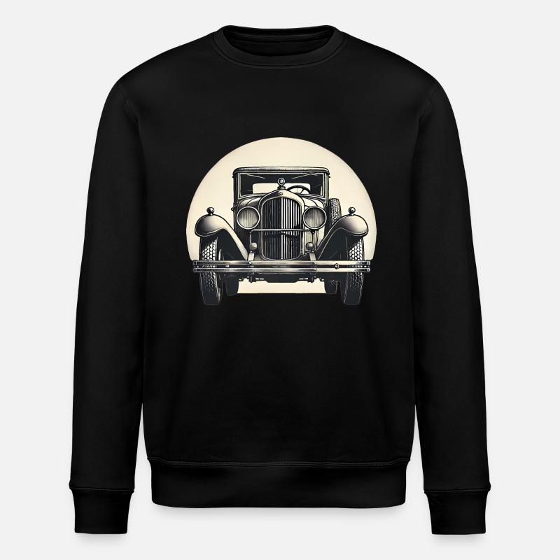 Klassischer Oldtimer Retro Design - Stanley/Stella Unisex Bio-Sweatshirt ROLLER - Schwarz