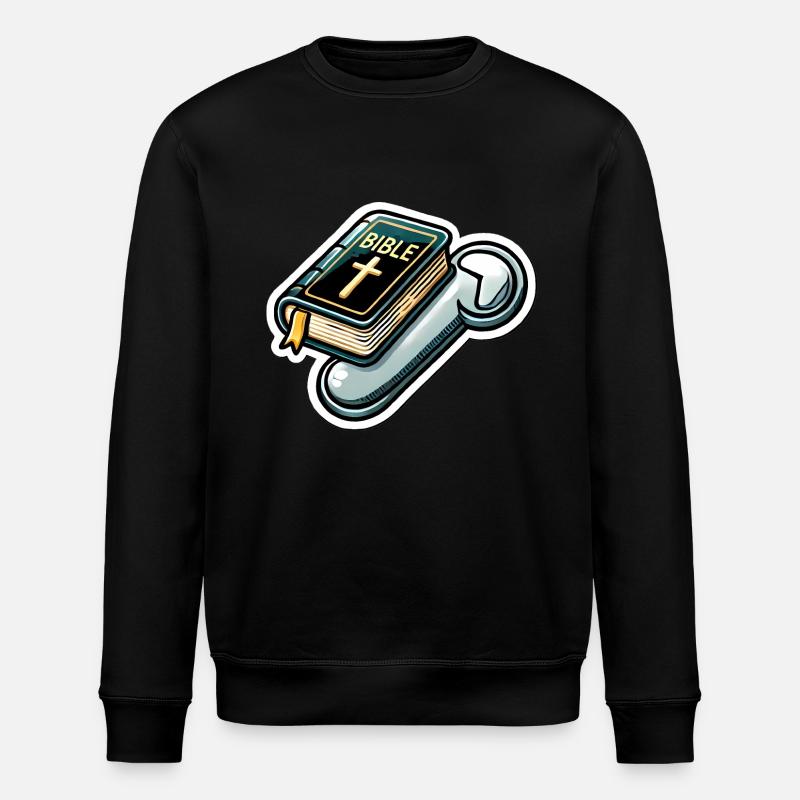 Slide to Activate Pioneer Mode - Stanley/Stella ROLLER Unisex Organic Sweatshirt - black