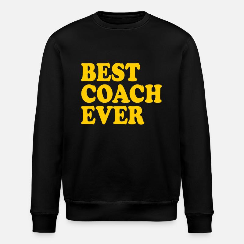 Best coach ever - Stanley/Stella Unisex Bio-Sweatshirt ROLLER - Schwarz