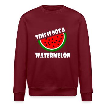 THIS IS NOT A WATERMELON - Sweat bio ROLLER Stanley/Stella Unisexe - bordeaux - Devant - Nik (191cm)