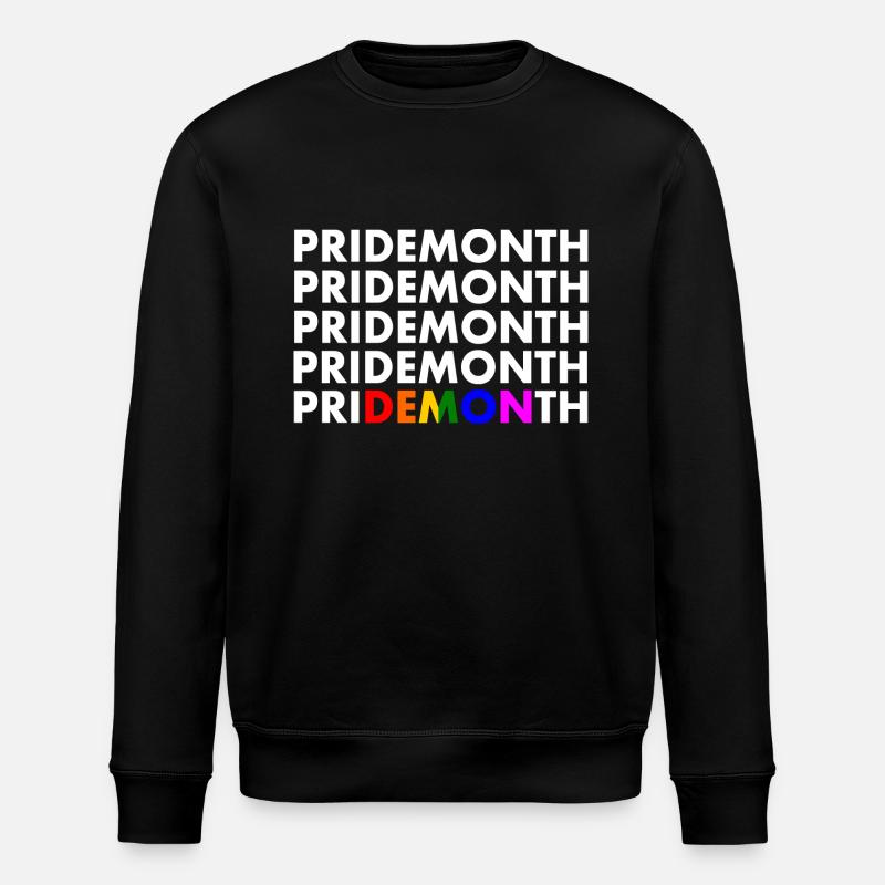 pride month demon - Stanley/Stella Unisex Bio-Sweatshirt ROLLER - Schwarz