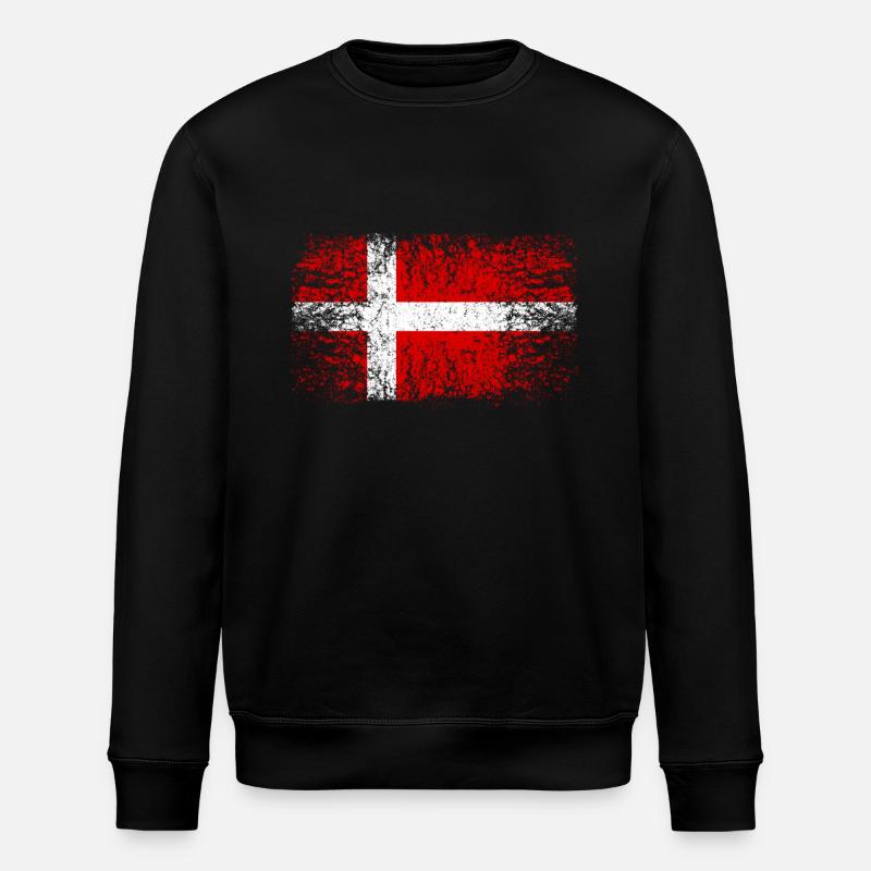 Daenemark 002 AllroundDesigns - Stanley/Stella Unisex Bio-Sweatshirt ROLLER - Schwarz