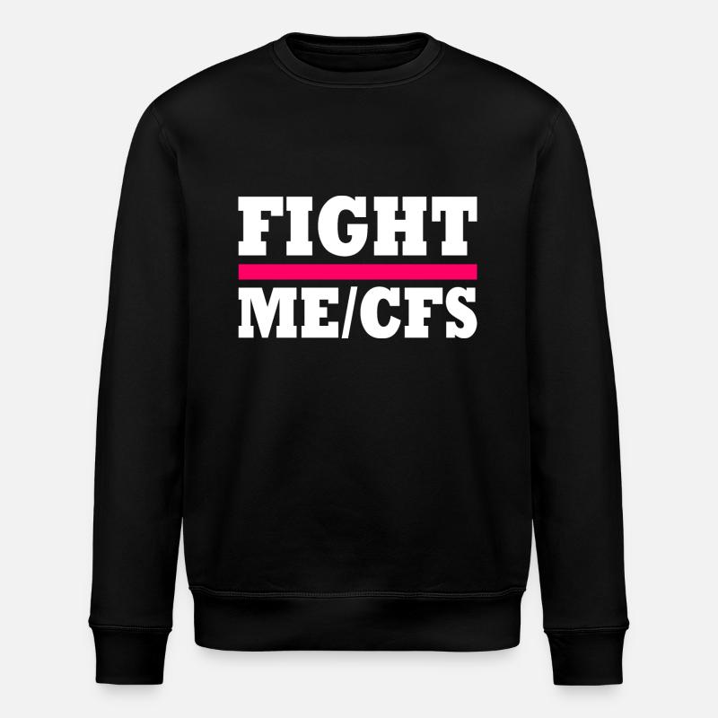Me/cfs - fight me/cfs - Stanley/Stella ROLLER Unisex Organic Sweatshirt - black