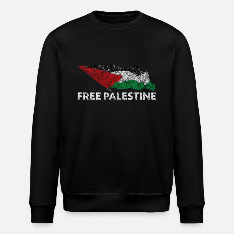 Freies Palästina - Stanley/Stella Unisex Bio-Sweatshirt ROLLER - Schwarz
