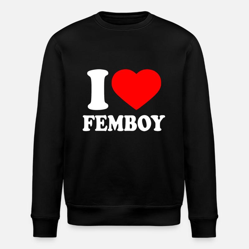 I love femboy - Stanley/Stella Unisex Bio-Sweatshirt ROLLER - Schwarz