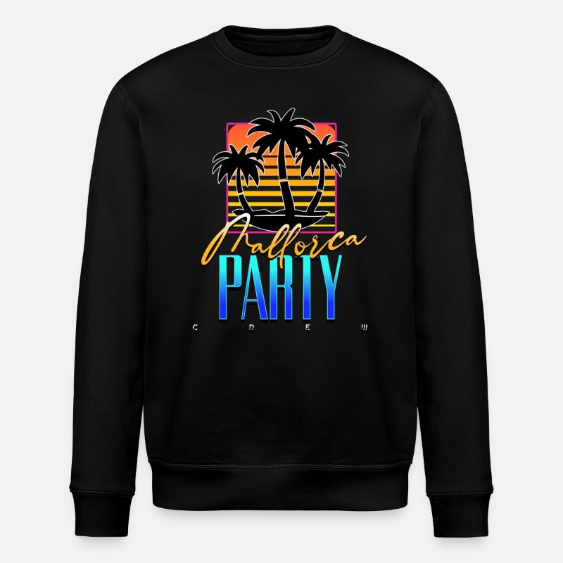 Mallorca Party Crew - Sweat bio ROLLER Stanley/Stella Unisexe - noir