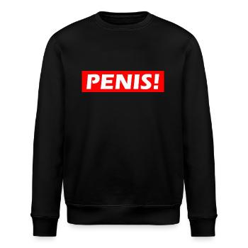 Penis - Stanley/Stella ROLLER Unisex Organic Sweatshirt - black - Front - Nik (191cm)
