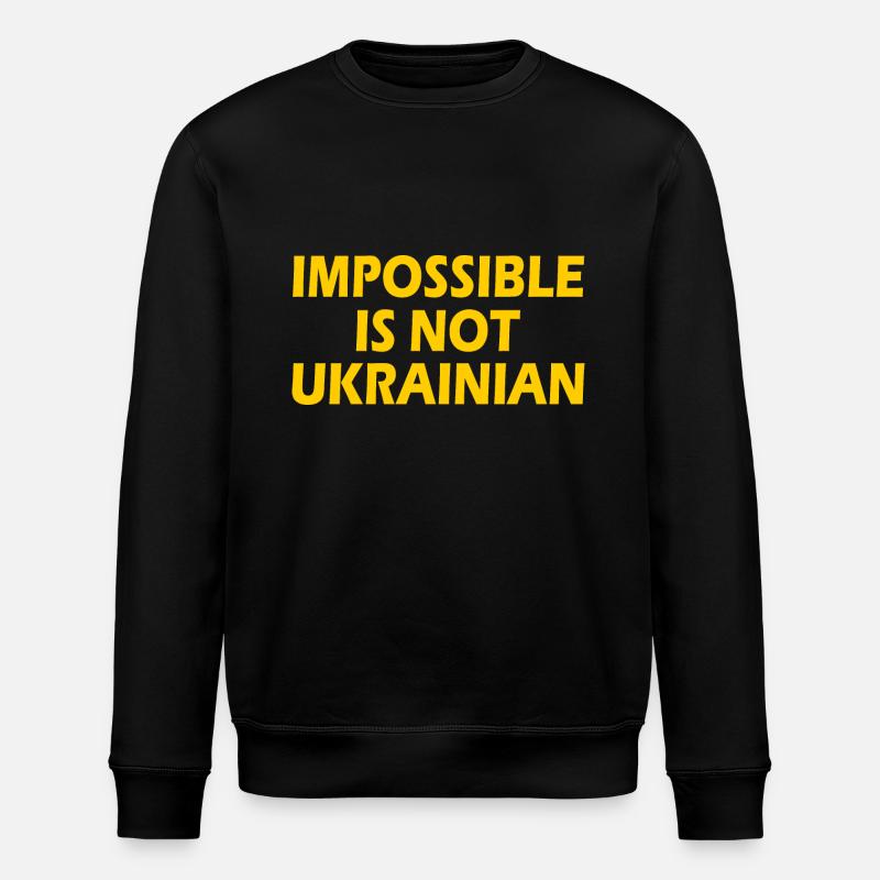 impossible is not ukrainian - ukraine - Sweat bio ROLLER Stanley/Stella Unisexe - noir