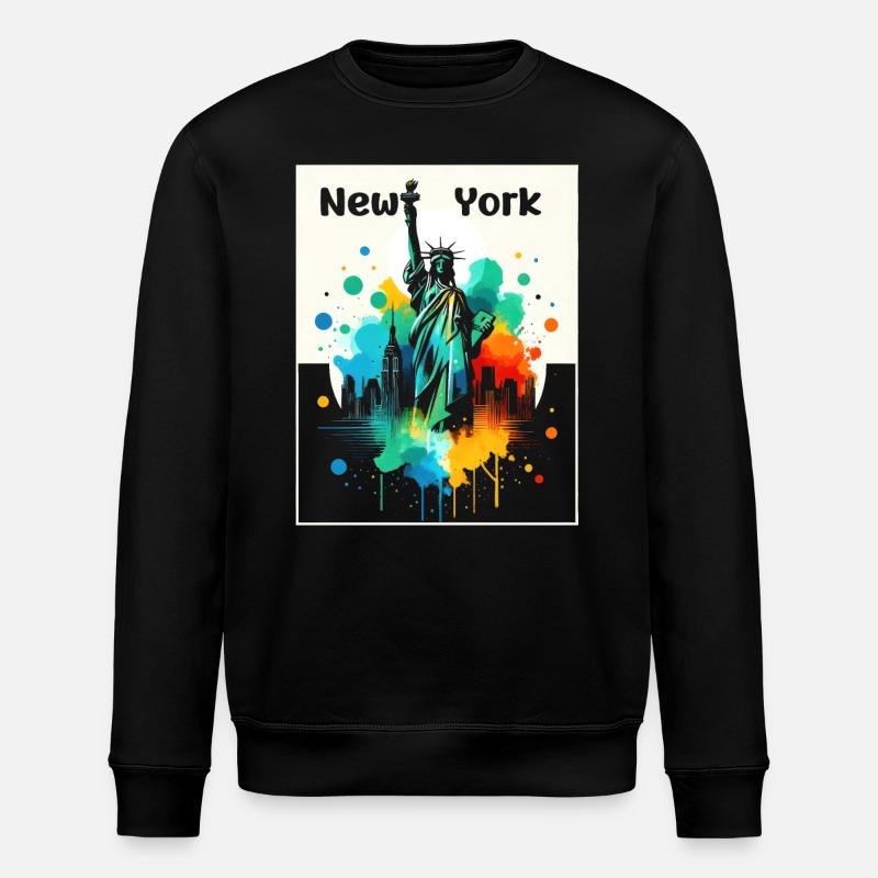 Lebendige Freiheitskunst - Stanley/Stella Unisex Bio-Sweatshirt ROLLER - Schwarz
