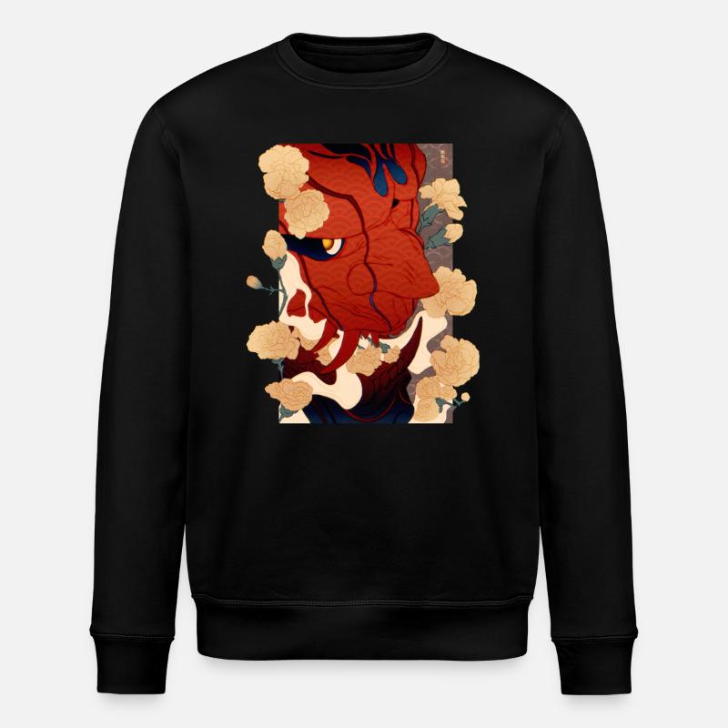 Florale Oni - Stanley/Stella Unisex Bio-Sweatshirt ROLLER - Schwarz