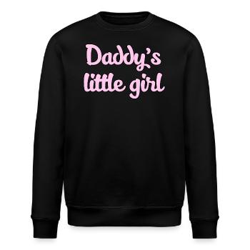 Daddy's Girl Grafik - Stanley/Stella Unisex Bio-Sweatshirt ROLLER - Schwarz - Vorne - Nik (191cm)