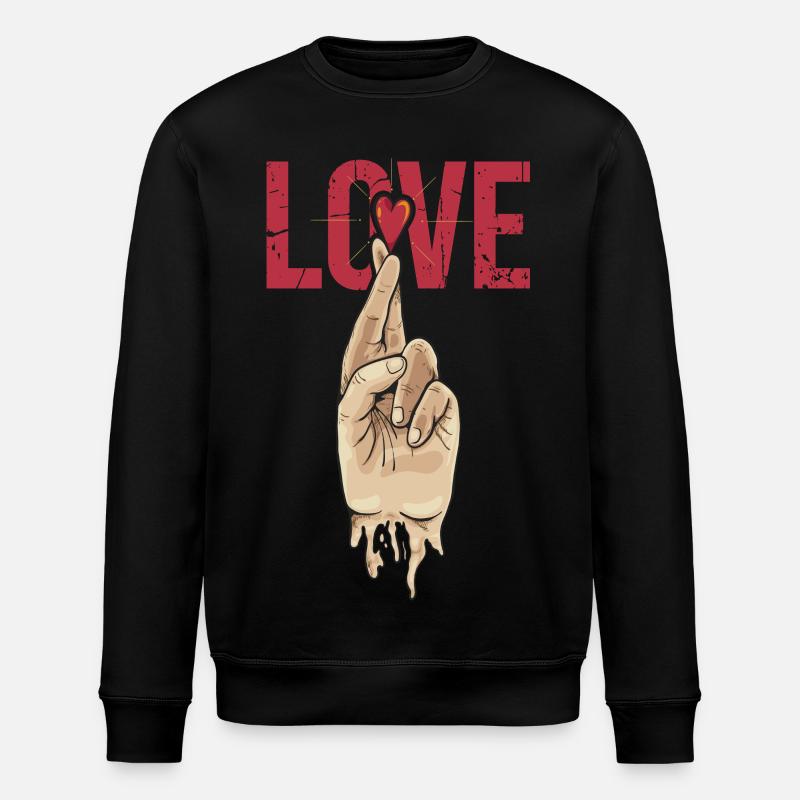 Signes d’amour - Sweat bio ROLLER Stanley/Stella Unisexe - noir