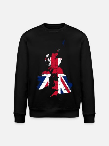 Royaume-Uni Drapeau Paysage Angleterre - Sweat bio ROLLER Stanley/Stella Unisexe - noir