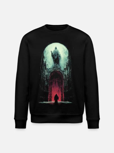 See you8 in Valhalla - Stanley/Stella ROLLER Unisex Organic Sweatshirt - black