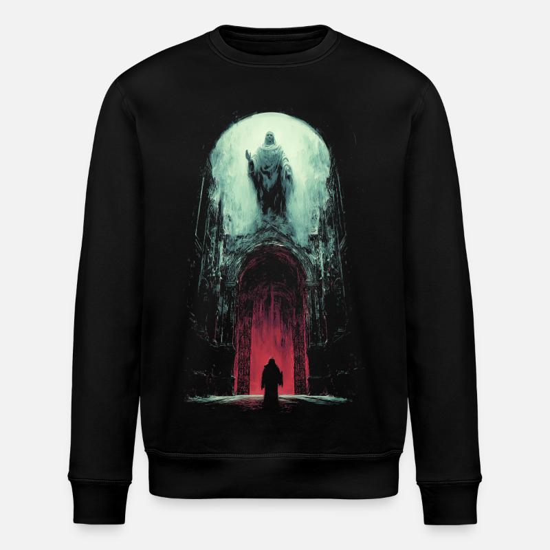 See you8 in Valhalla - Stanley/Stella ROLLER Unisex Organic Sweatshirt - black