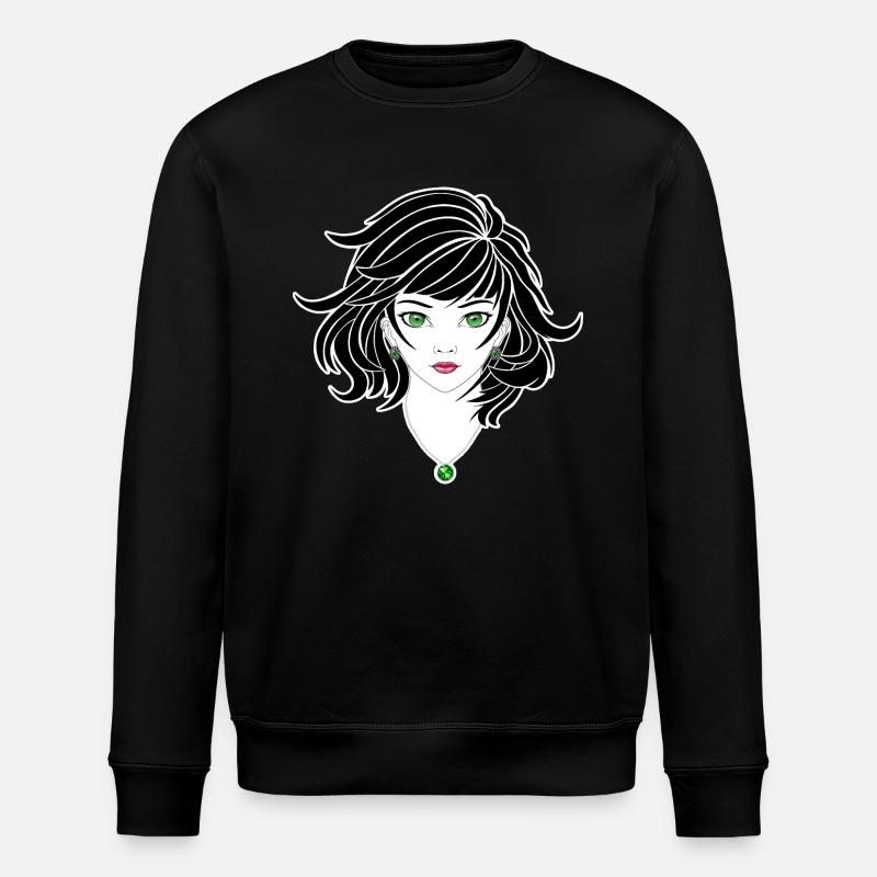 Fille d’anime gothique - Sweat bio ROLLER Stanley/Stella Unisexe - noir