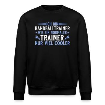 Handballtrainer - Cooler als ein normaler Trainer - Stanley/Stella Unisex Bio-Sweatshirt ROLLER - Schwarz - Vorne - Nik (191cm)