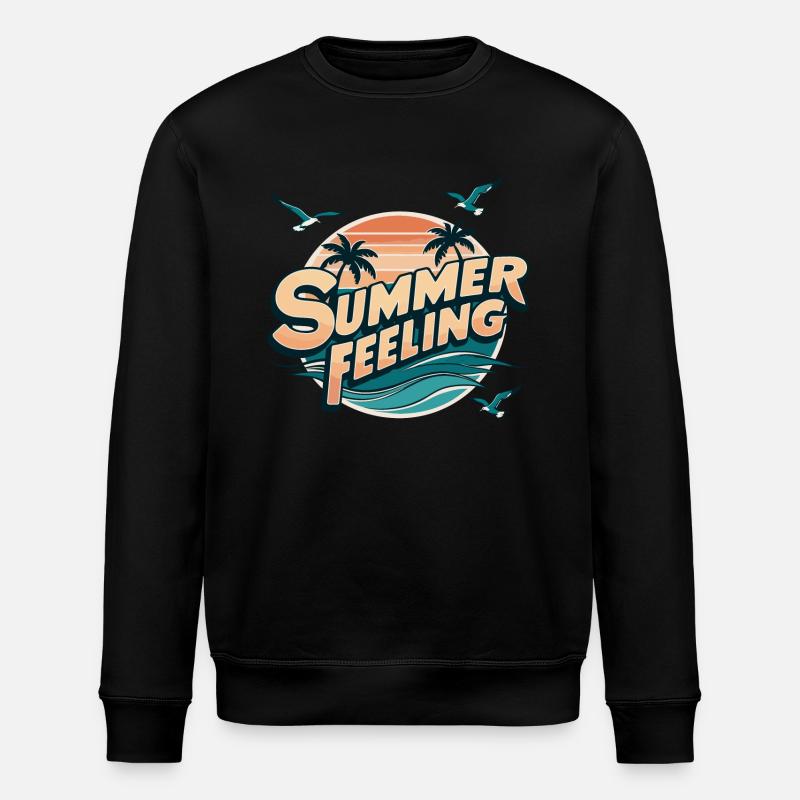 Sommer Gefühl - Stanley/Stella Unisex Bio-Sweatshirt ROLLER - Schwarz