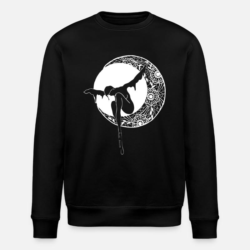Moon of lace - Stanley/Stella ROLLER Unisex Organic Sweatshirt - black