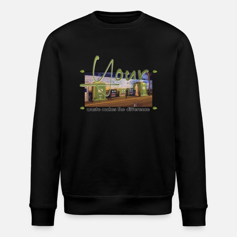 Your Waste Makes The Difference - Stanley/Stella Unisex Bio-Sweatshirt ROLLER - Schwarz