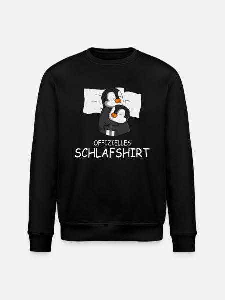 Offizielles Schlafshirt Pinguin - Stanley/Stella Unisex Bio-Sweatshirt ROLLER - Schwarz
